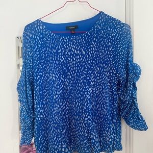 Blue Polka Blouse